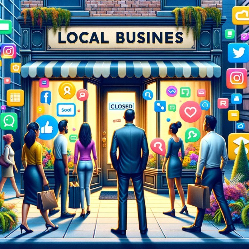Local business owner reviewing local SEO mistakes on a laptop to improve walk-in traffic
